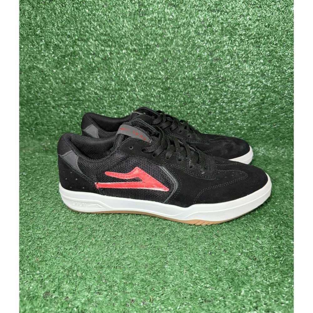 Lakai Shoes Mens Size 7‎ Atlantic Black/Gum Canvas Skate Punk Grunge Streetwear